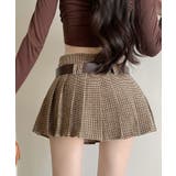 ベルト付きチェックプリーツミニスカート スカート ミニスカート | kirakiraShop | 詳細画像11