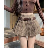 ベルト付きチェックプリーツミニスカート スカート ミニスカート | kirakiraShop | 詳細画像7