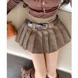 ベルト付きチェックプリーツミニスカート スカート ミニスカート | kirakiraShop | 詳細画像8