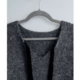 ベロアリボン付きスパンコールニットプルオーバー トップス ニット | kirakiraShop  | 詳細画像18 