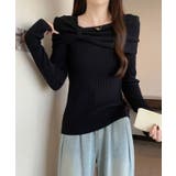 リボンリブニットトップス トップス ニット | kirakiraShop  | 詳細画像3 