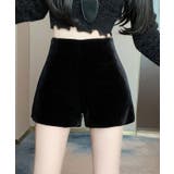ベロアタッチハイウエストショートパンツ パンツ ショートパンツ | kirakiraShop  | 詳細画像3 