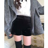 ベロアタッチハイウエストショートパンツ パンツ ショートパンツ | kirakiraShop  | 詳細画像16 