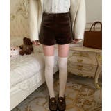 ベロアタッチハイウエストショートパンツ パンツ ショートパンツ | kirakiraShop  | 詳細画像18 