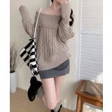 オフショルダーケーブルニットトップス トップス ニット | kirakiraShop  | 詳細画像20 