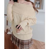 オフショルダーケーブルニットトップス トップス ニット | kirakiraShop  | 詳細画像6 