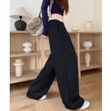 配色ウエスト ワイドイージーパンツ ボトムス | kirakiraShop  | 詳細画像20 