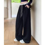 配色ウエスト ワイドイージーパンツ ボトムス | kirakiraShop  | 詳細画像23 