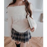 シャギーオフショルダーリボンニットトップス トップス ニット | kirakiraShop  | 詳細画像17 