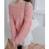 シャギーオフショルダーリボンニットトップス トップス ニット | kirakiraShop  | 詳細画像35 