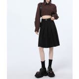 ベルト付きプリーツフレアミディスカート スカート プリーツスカート | kirakiraShop  | 詳細画像6 