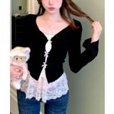 レイヤード風フレアスリーブカットソー トップス カットソー | kirakiraShop  | 詳細画像7 