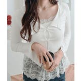 レイヤード風フレアスリーブカットソー トップス カットソー | kirakiraShop  | 詳細画像9 