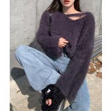 シャギーVネッククロップドニットトップス トップス ニット | kirakiraShop  | 詳細画像22 