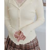 レースレイヤード襟付きリブニットトップス トップス ニット | kirakiraShop  | 詳細画像11 
