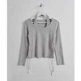 レイヤードサイドドローニットトップス トップス ニット | kirakiraShop  | 詳細画像47 