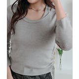 レイヤードサイドドローニットトップス トップス ニット | kirakiraShop  | 詳細画像10 