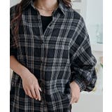 チェック柄ルーズフィットシャツ シャツ チェック柄 | kirakiraShop  | 詳細画像4 