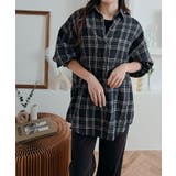 チェック柄ルーズフィットシャツ シャツ チェック柄 | kirakiraShop  | 詳細画像9 