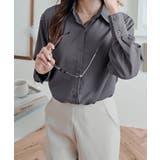 ソフトタッチベーシックシャツ トップス ブラウス | kirakiraShop  | 詳細画像26 
