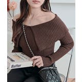 ビッグカラーリブニットトップス トップス ニット | kirakiraShop  | 詳細画像30 