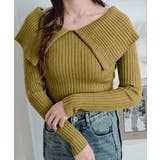 ビッグカラーリブニットトップス トップス ニット | kirakiraShop  | 詳細画像45 