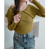 ビッグカラーリブニットトップス トップス ニット | kirakiraShop  | 詳細画像48 