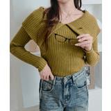 ビッグカラーリブニットトップス トップス ニット | kirakiraShop  | 詳細画像50 