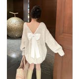 バックリボンVネックニットトップス トップス ニット | kirakiraShop  | 詳細画像20 