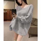 バックリボンVネックニットトップス トップス ニット | kirakiraShop  | 詳細画像27 