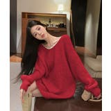 バックリボンVネックニットトップス トップス ニット | kirakiraShop  | 詳細画像34 