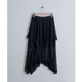 レースティアードアシンメトリースカート スカート レーススカート | kirakiraShop  | 詳細画像18 