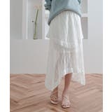 レースティアードアシンメトリースカート スカート レーススカート | kirakiraShop  | 詳細画像5 