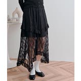 レースティアードアシンメトリースカート スカート レーススカート | kirakiraShop  | 詳細画像9 