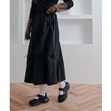 リボンデザインフレアロングスカート スカート ロングスカート | kirakiraShop  | 詳細画像3 