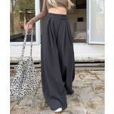 ウエスト調節タックワイドパンツ パンツ ワイドパンツ | kirakiraShop  | 詳細画像8 