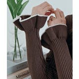 配色パイピングリブフレアスリーブニットトップス トップス ニット | kirakiraShop  | 詳細画像36 