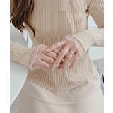 チュールリボンリブフレアスリーブニットトップス トップス ニット | kirakiraShop  | 詳細画像24 