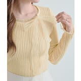 チュールリボンリブフレアスリーブニットトップス トップス ニット | kirakiraShop  | 詳細画像38 