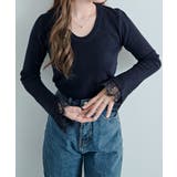レースフレアスリーブリブニットトップス トップス ニット | kirakiraShop  | 詳細画像19 