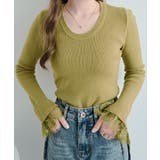 レースフレアスリーブリブニットトップス トップス ニット | kirakiraShop  | 詳細画像35 