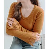 レースフレアスリーブリブニットトップス トップス ニット | kirakiraShop  | 詳細画像41 