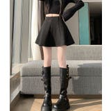 ラメ混ウールライクフレアミニスカート ボトムス スカート | kirakiraShop  | 詳細画像4 