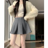 ラメ混ウールライクフレアミニスカート ボトムス スカート | kirakiraShop  | 詳細画像8 