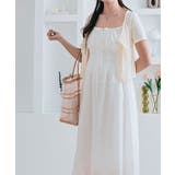 フロントリボンフレアキャミワンピ キャミワンピ ロングワンピ | kirakiraShop  | 詳細画像15 