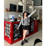 カップ付きペプラムドットキャミソール カップ付きキャミ ブラトップ | kirakiraShop  | 詳細画像13 