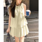 フリルネックブラウジングワンピース ワンピース ブラウジング | kirakiraShop  | 詳細画像6 