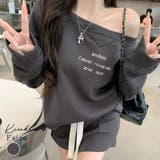 ロゴスウェットミニスカートセットアップ セットアップ スウェット | kirakiraShop | 詳細画像1