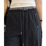 ウエストチェックリブワイドパンツ ボトムス パンツ | kirakiraShop | 詳細画像8