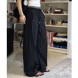 ウエストチェックリブワイドパンツ ボトムス パンツ | kirakiraShop | 詳細画像9